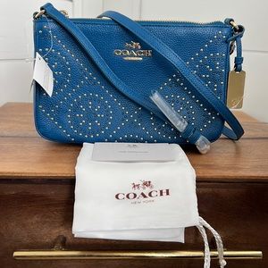 NWT Coach Liden studded crossbody